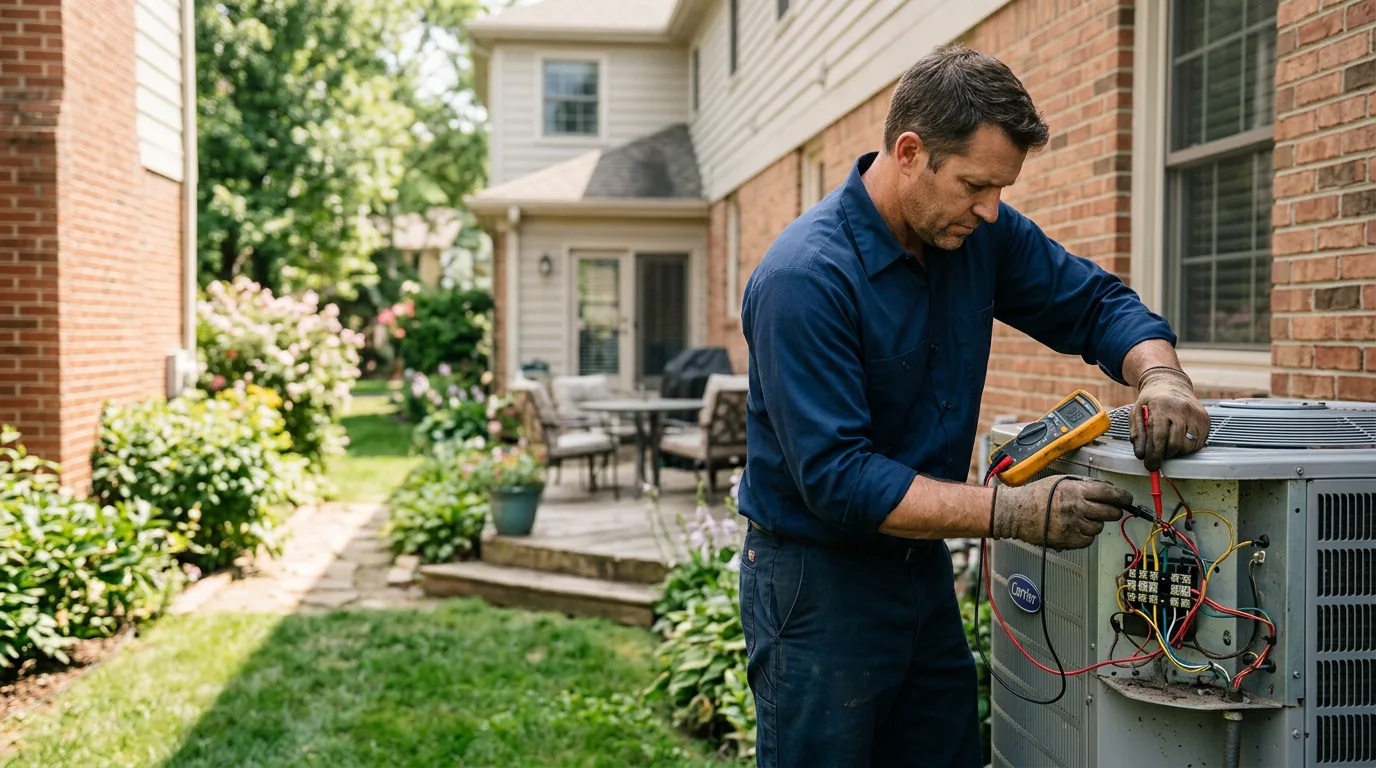 HVAC technician working near Pleasant Lake, MI